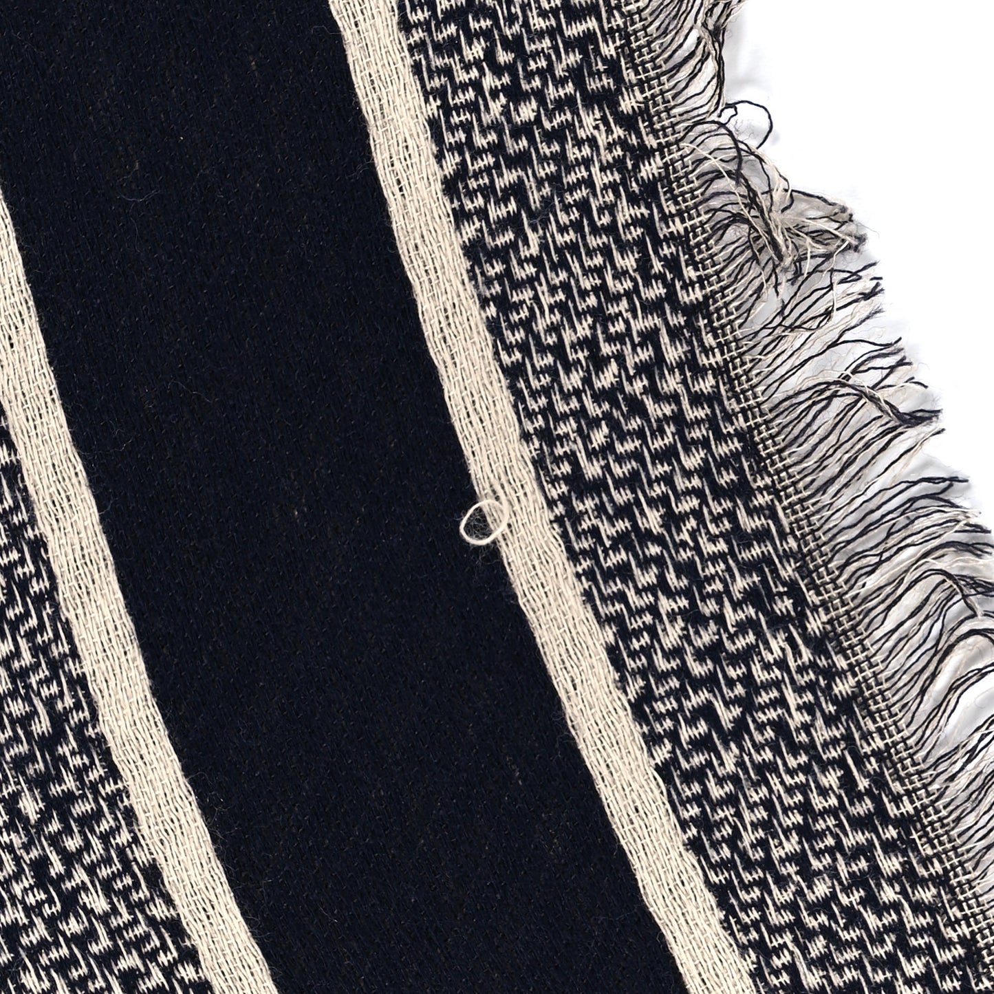 Wool Silk Cotton Oblique Scarf