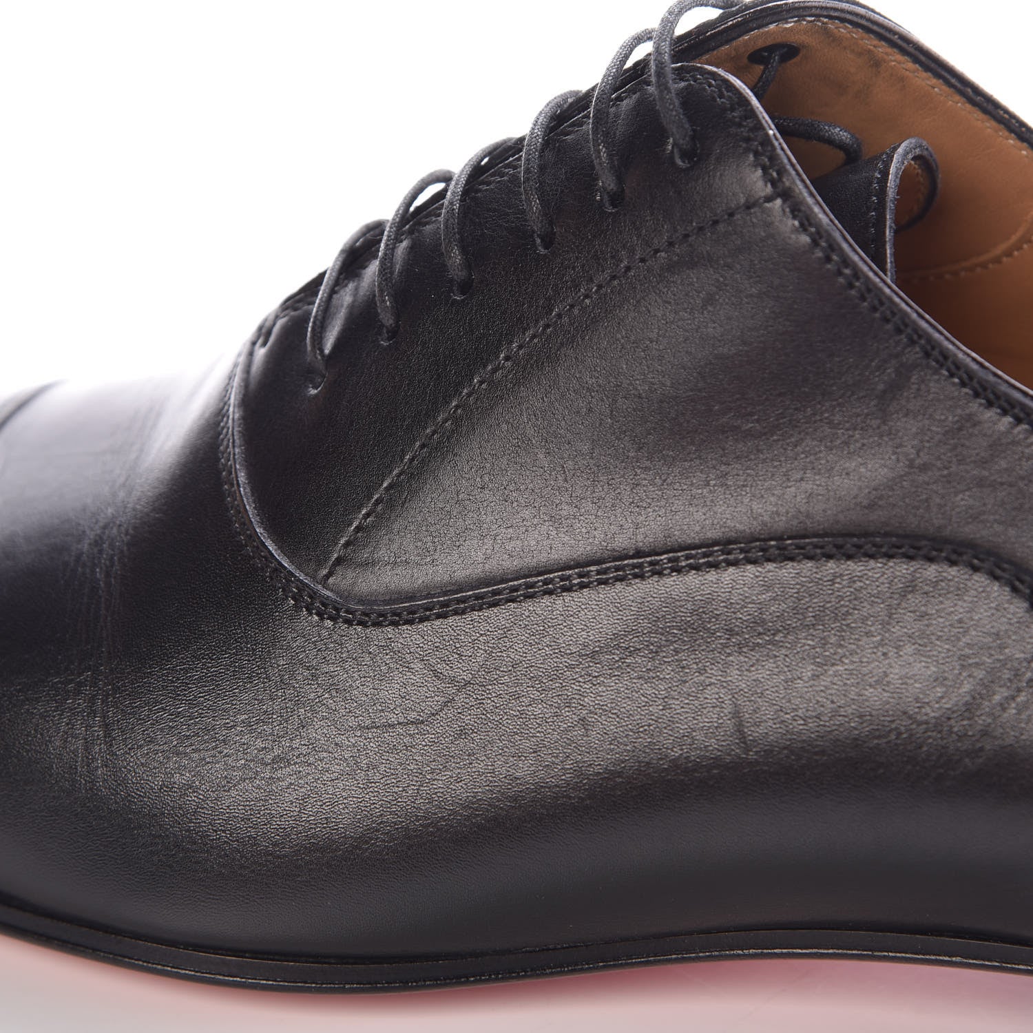 Christian Louboutin Calfskin Mens Greggo Flat Oxfords 41.5 Black 10 of 15