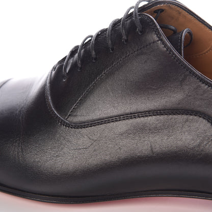 Christian Louboutin Calfskin Mens Greggo Flat Oxfords 41.5 Black 10 of 15