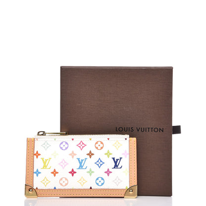 Louis Vuitton Monogram Multicolor Key Pouch White 7 of 7