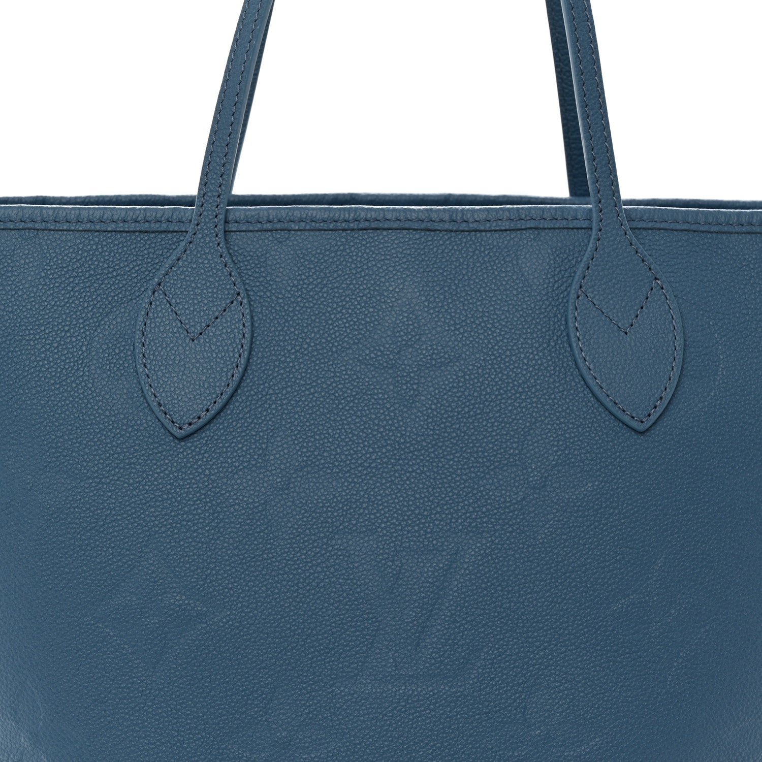 Louis Vuitton Empreinte Monogram Giant Neverfull MM Blue Jean 7 of 9
