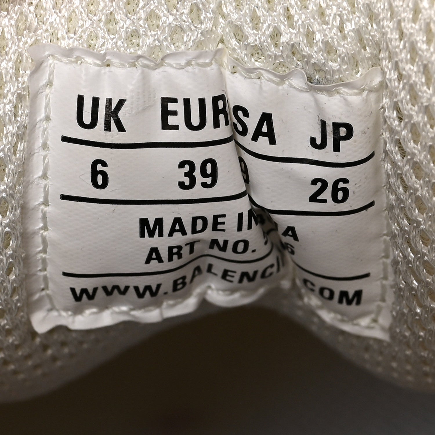 Balenciaga Fabric Mesh Womens Triple S Sneakers 39 White 6 of 8