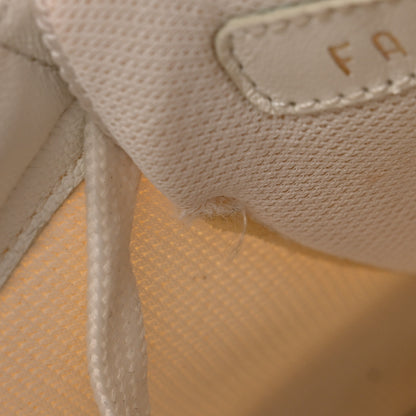 Louis Vuitton Calfskin Monogram Beverly Hills Sneakers 9 White Blue 10 of 21