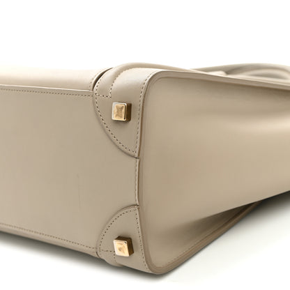 Celine Smooth Calfskin Interstice Micro Luggage Beige Blue 8 of 8
