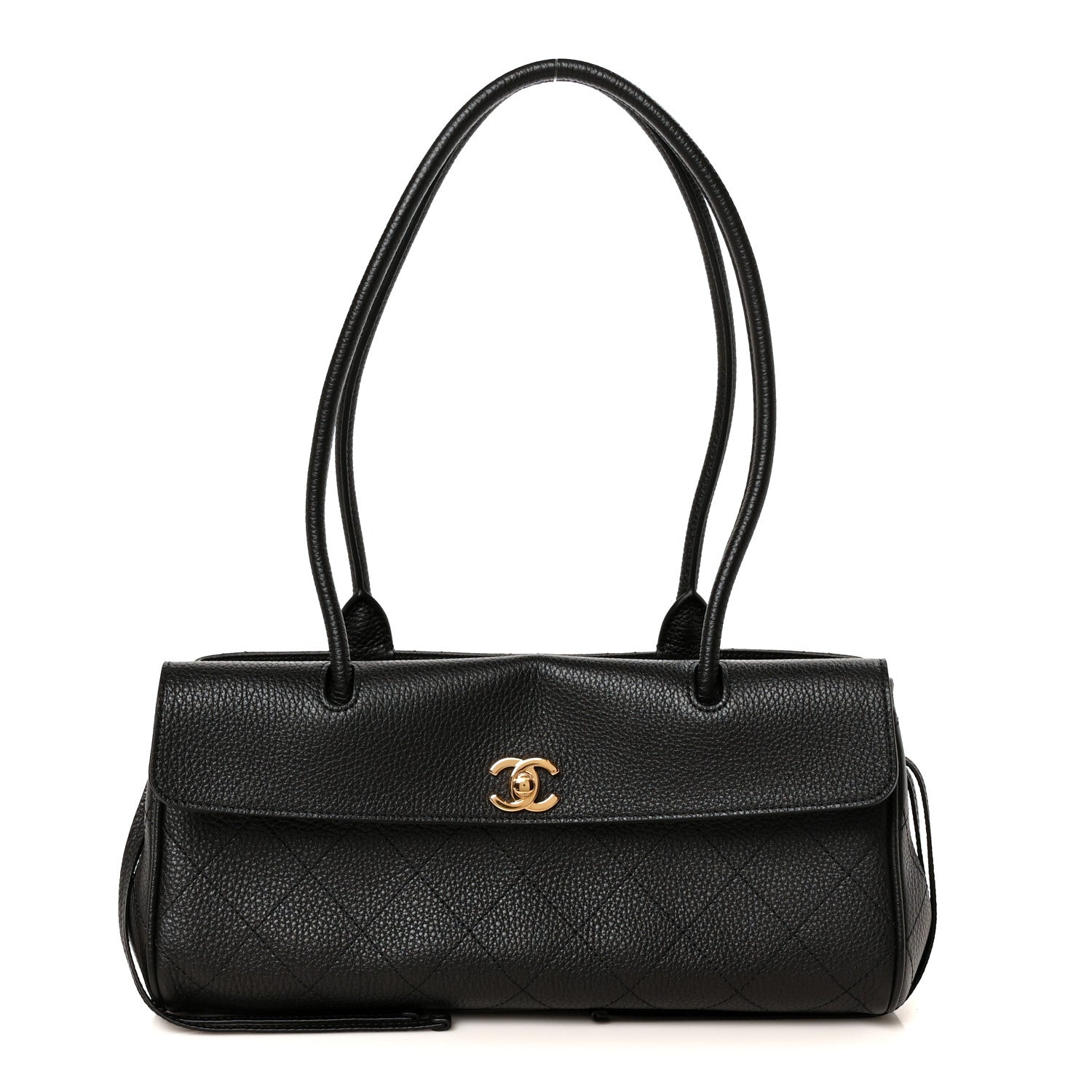 Chanel Grained Calfskin Stitched Urban Essentials Small Shopping Bag Black 1 of 11