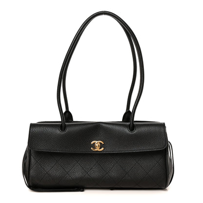Chanel Grained Calfskin Stitched Urban Essentials Small Shopping Bag Black 1 of 11
