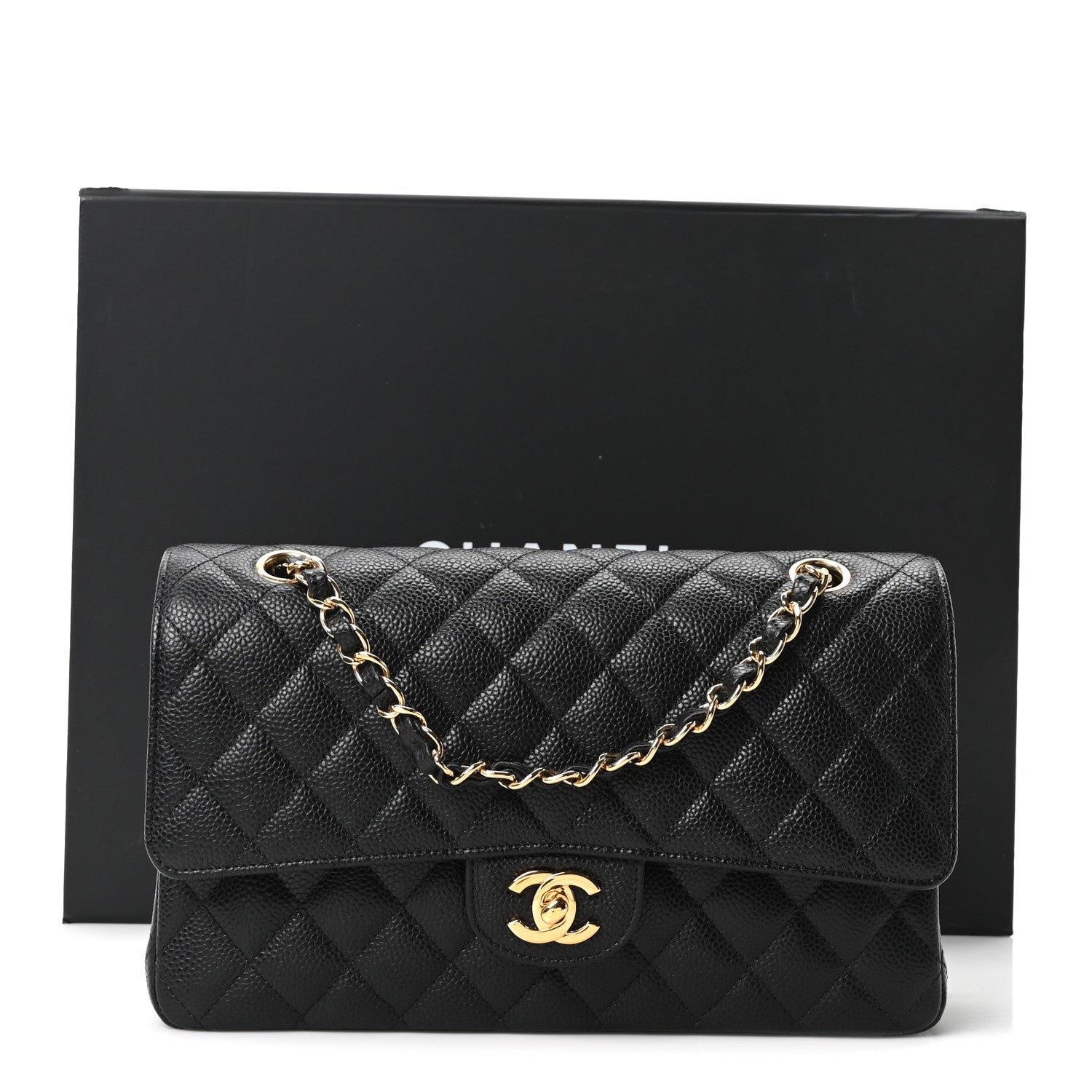 Chanel Caviar Quilted Medium Double Flap Black 11 of 11