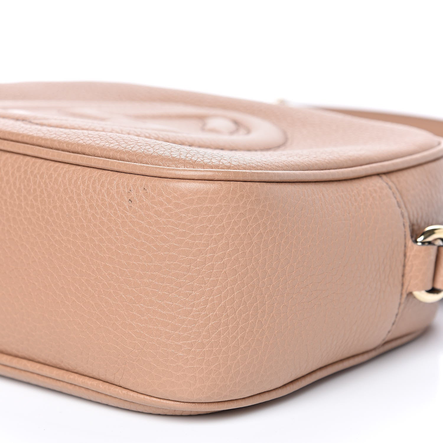 Gucci Pebbled Calfskin Small Soho Disco Bag Rose Beige 10 of 11
