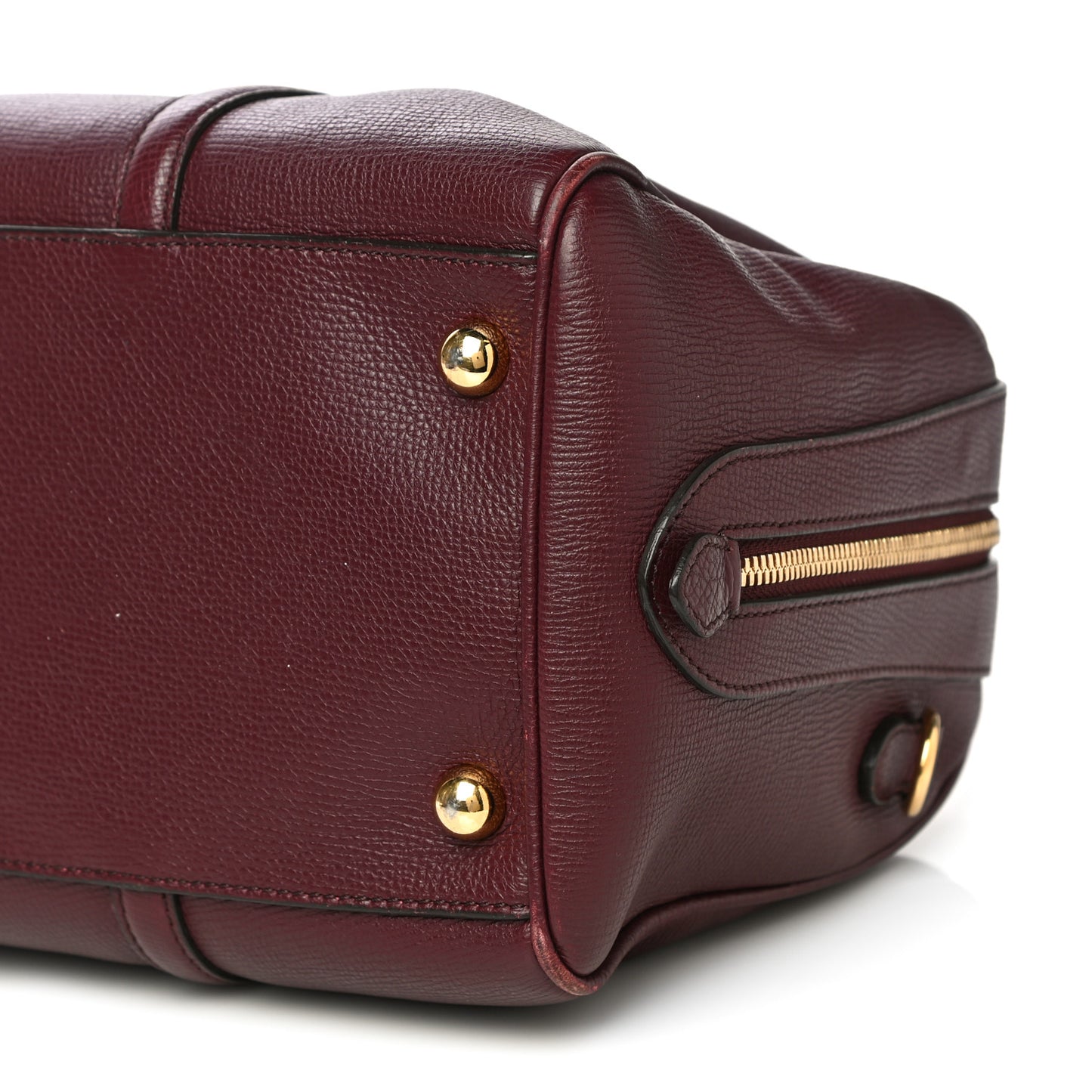 Derby Calfskin Medium Alchester Bowling Bag Mahogany Red