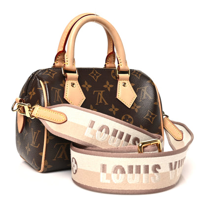 Louis Vuitton Monogram Speedy Bandouliere 20 Beige 2 of 10