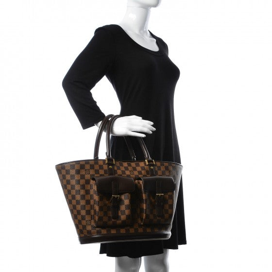 Louis Vuitton Damier Ebene Manosque GM 2 of 10