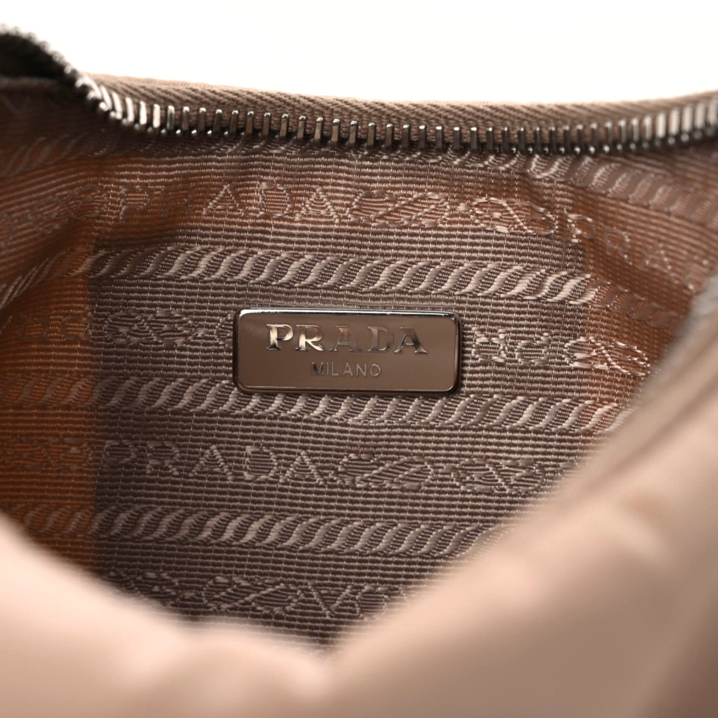 Re-Nylon Saffiano Mini Re-Edition 2005 Bag Cammeo