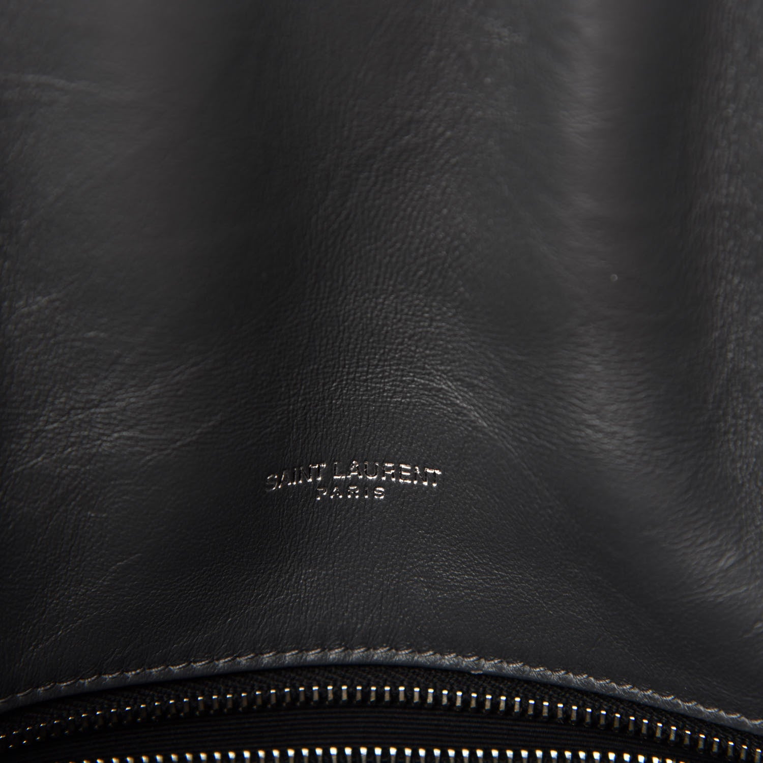 Saint Laurent Lambskin Quilted Toy Loulou Puffer Monogram Chain Satchel Storm 9 of 12