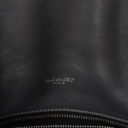 Saint Laurent Lambskin Quilted Toy Loulou Puffer Monogram Chain Satchel Storm 9 of 12