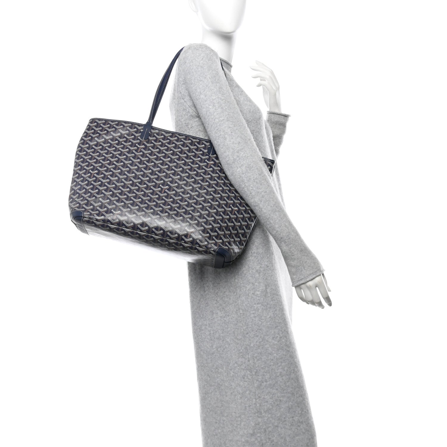 Goyard Goyardine Artois MM Navy 2 of 12