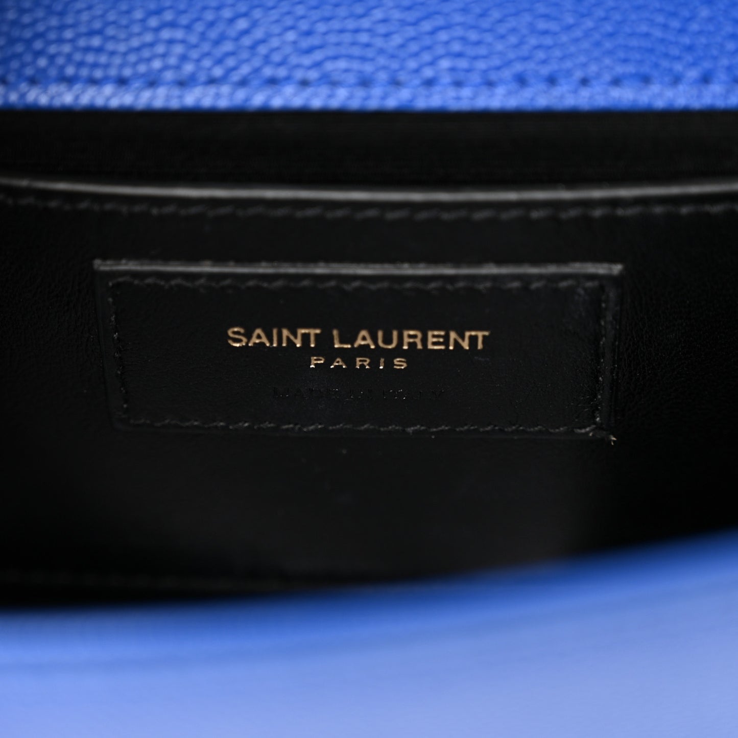 Grain De Poudre Small Classic Monogram Kate Satchel Royal Blue