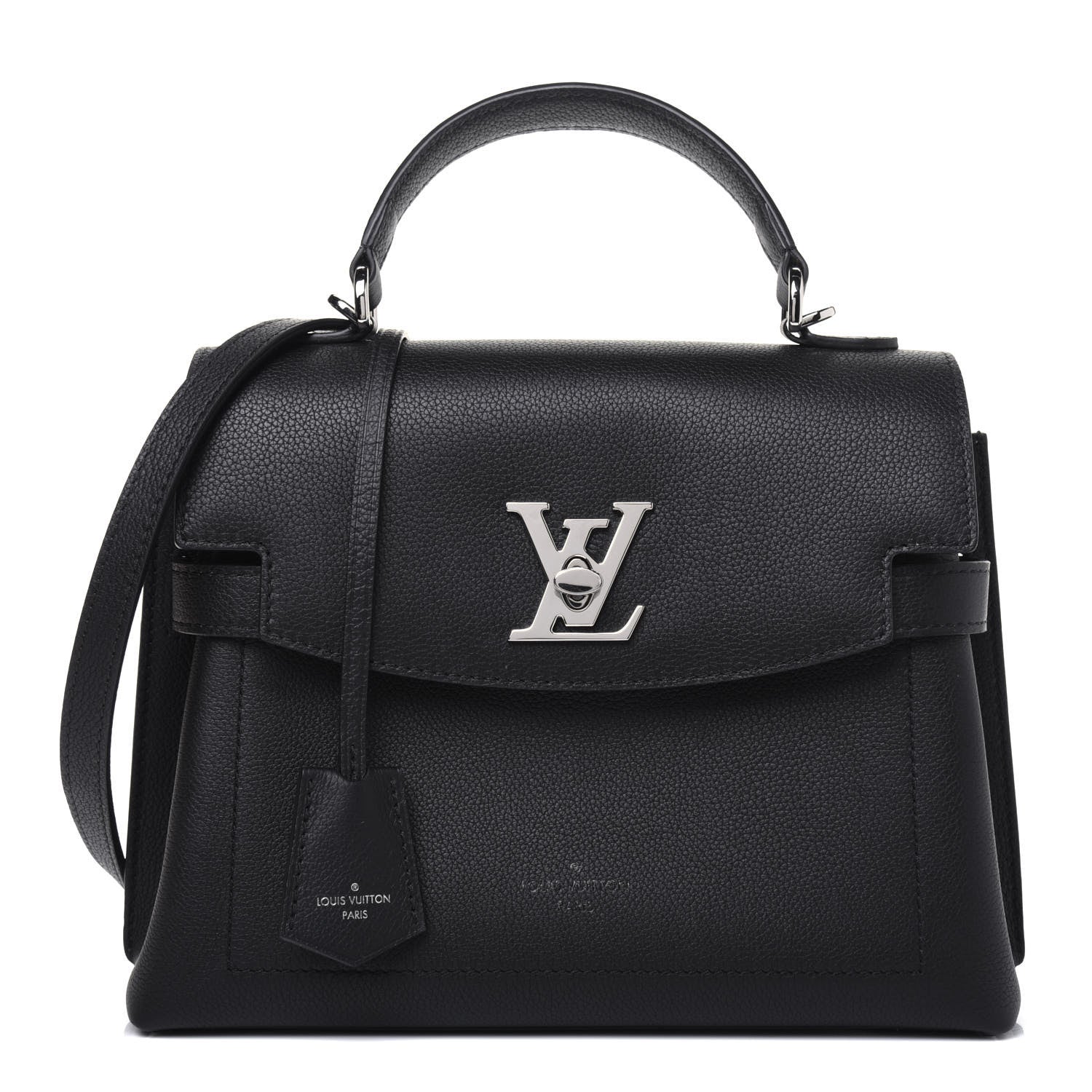 Louis Vuitton Calfskin Lockme Ever BB Black 1 of 20