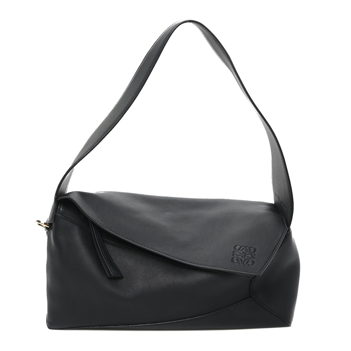 Calfskin Puzzle Hobo Black