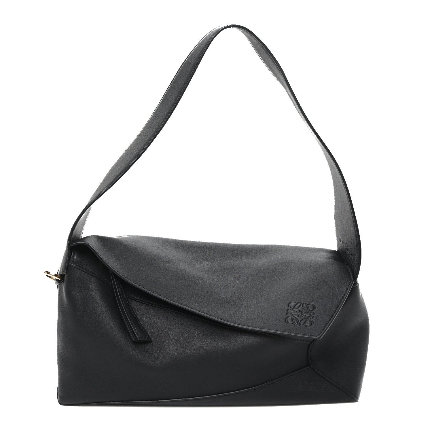Loewe Calfskin Puzzle Hobo Black 1 of 10
