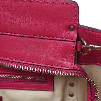 Valentino Garavani Vitello Rockstud Double Handle Tote Cyclamin 13 of 13