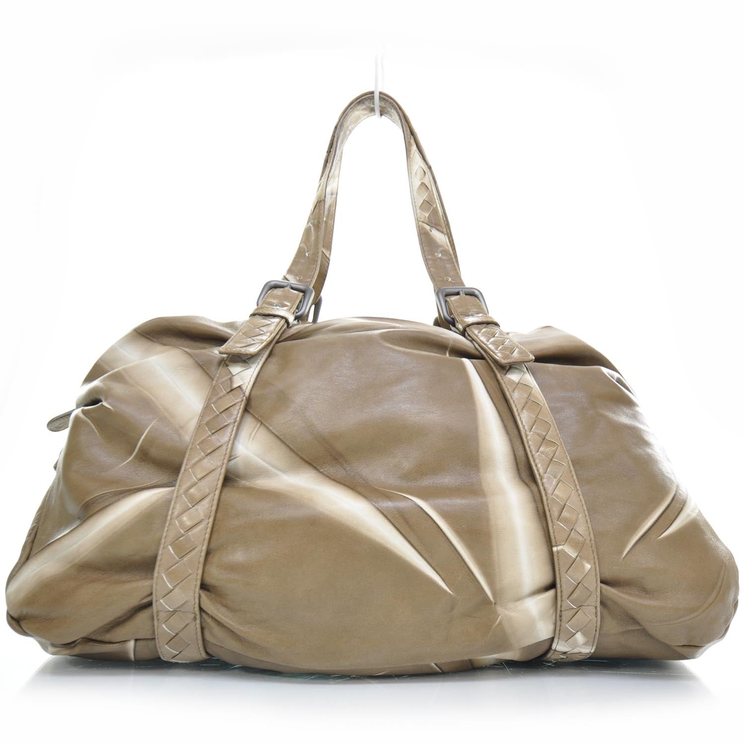 Bottega Veneta Leather Lightweight Tye Dye Duffel Cigar 1 of 11