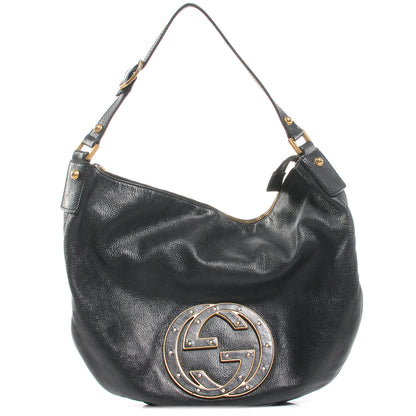 Gucci Leather Small Blondie Hobo Bag Black 1 of 8