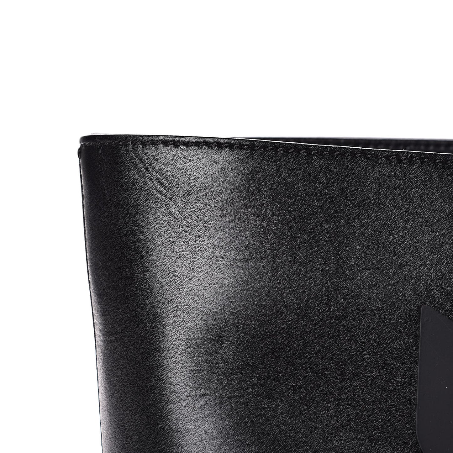 Vitello Liberty Lucido Metal Monster Eyes Medium Roll Tote Black