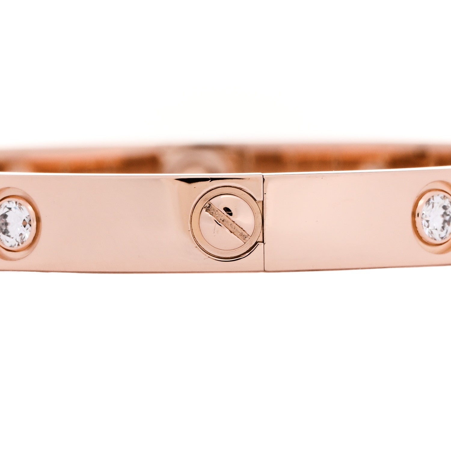 Cartier 18K Pink Gold 10 Diamond LOVE Bracelet 16 4 of 8
