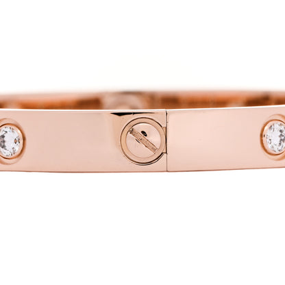 Cartier 18K Pink Gold 10 Diamond LOVE Bracelet 16 4 of 8