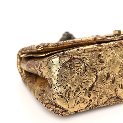 Chanel Buffalo Hand Painted Lace 2.55 Reissue 225 Flap Gold 8 of 9