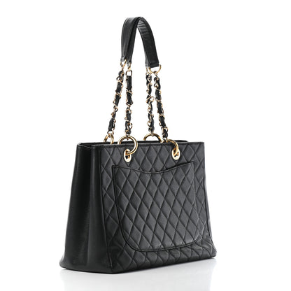 Chanel Caviar Quilted Grand Shopping Tote GST Black 3 of 9