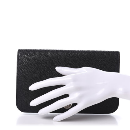 Hermes Togo Dogon Duo Wallet Black 2 of 10
