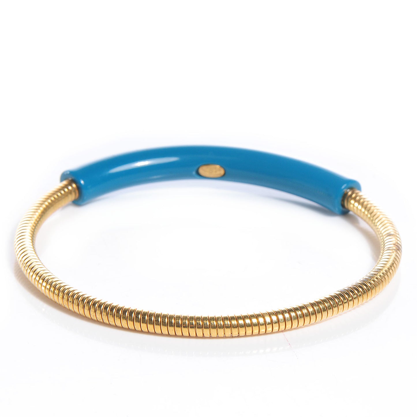 Resin Snake Chain Bracelet Gold Blue
