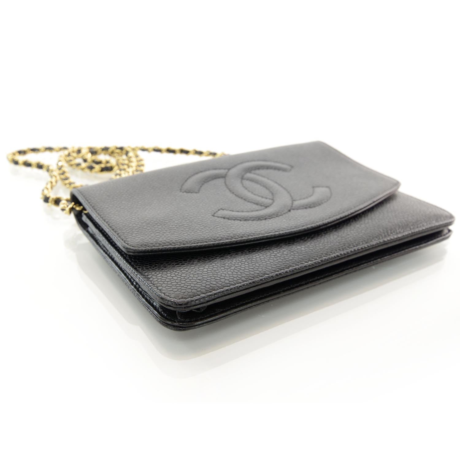 Chanel Caviar Wallet on Chain WOC Black 4 of 8