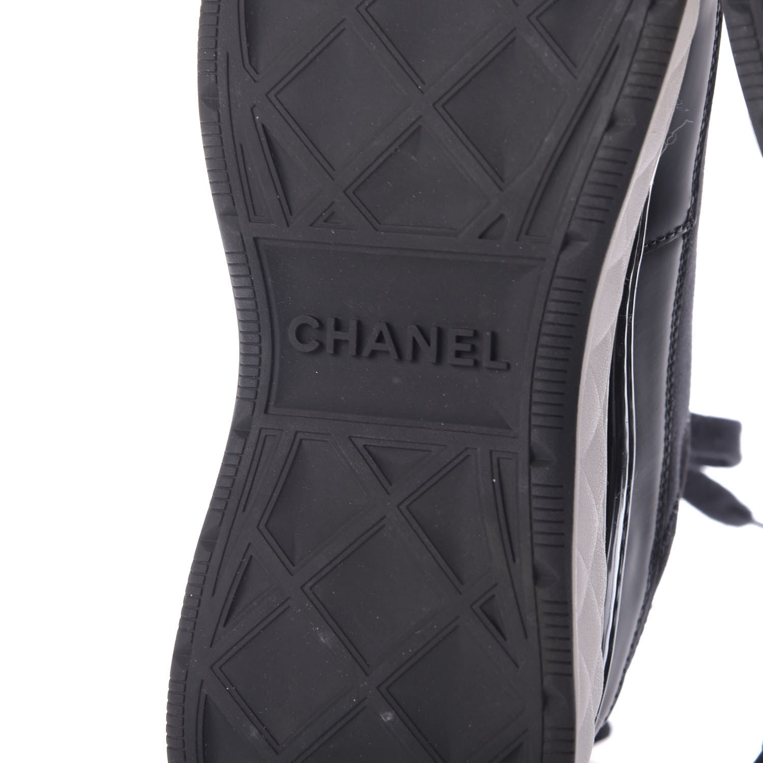 Chanel Velvet Calfskin Mixed Fibers CC Sneakers 39.5 Black 8 of 10