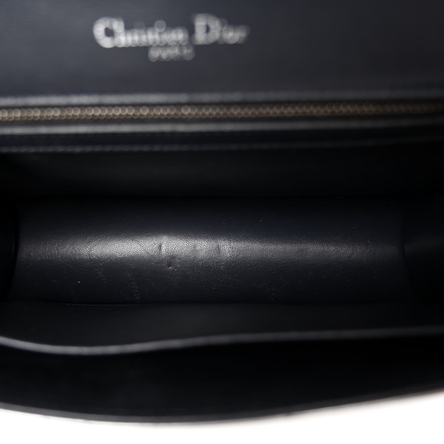 Christian Dior Metallic Patent Micro-Cannage Medium Diorama Flap Bag Silver 5 of 12
