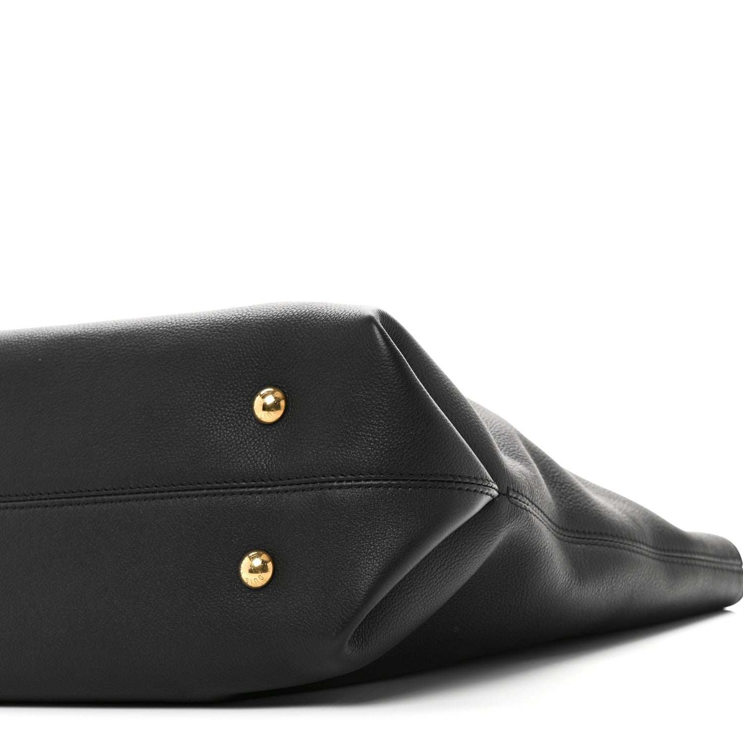 Louis Vuitton Grained Calfskin Low Key Cabas MM Black 1841674