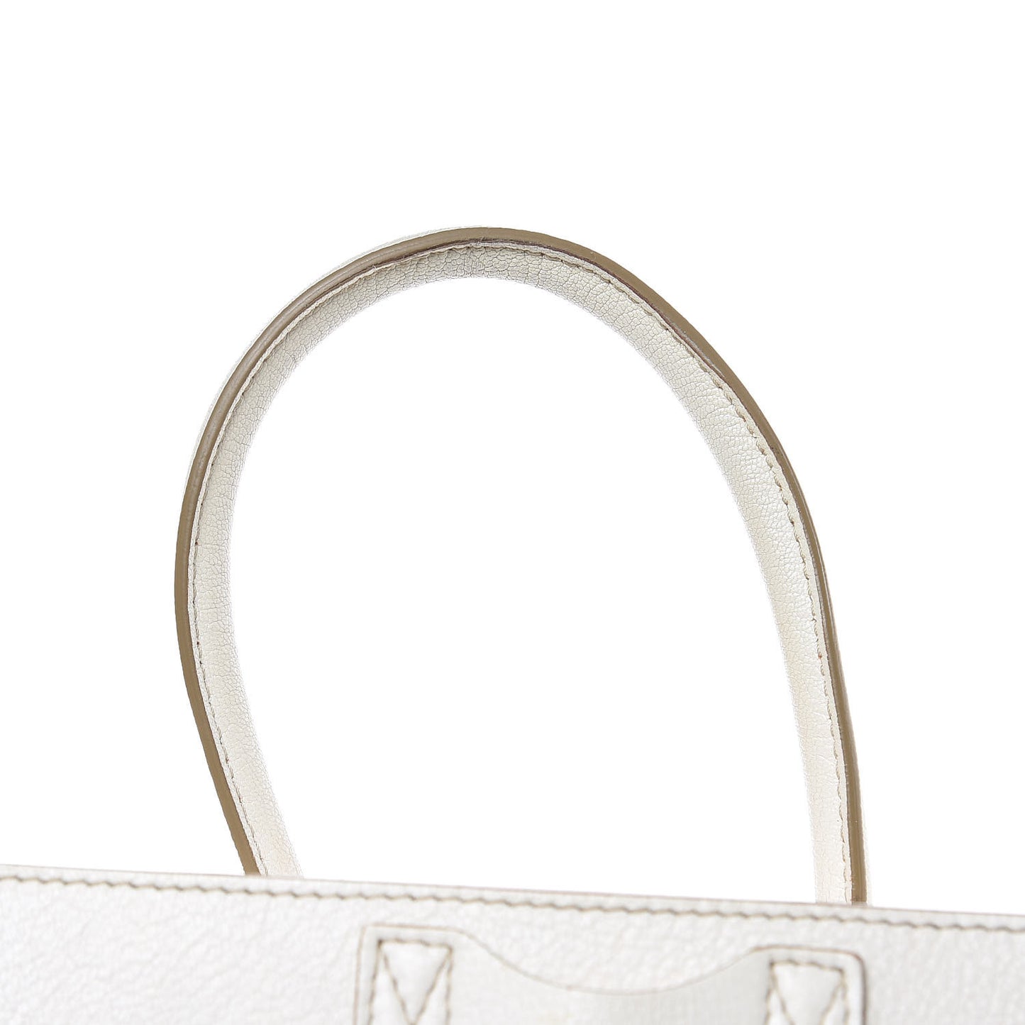 Goatskin Micro Luggage White