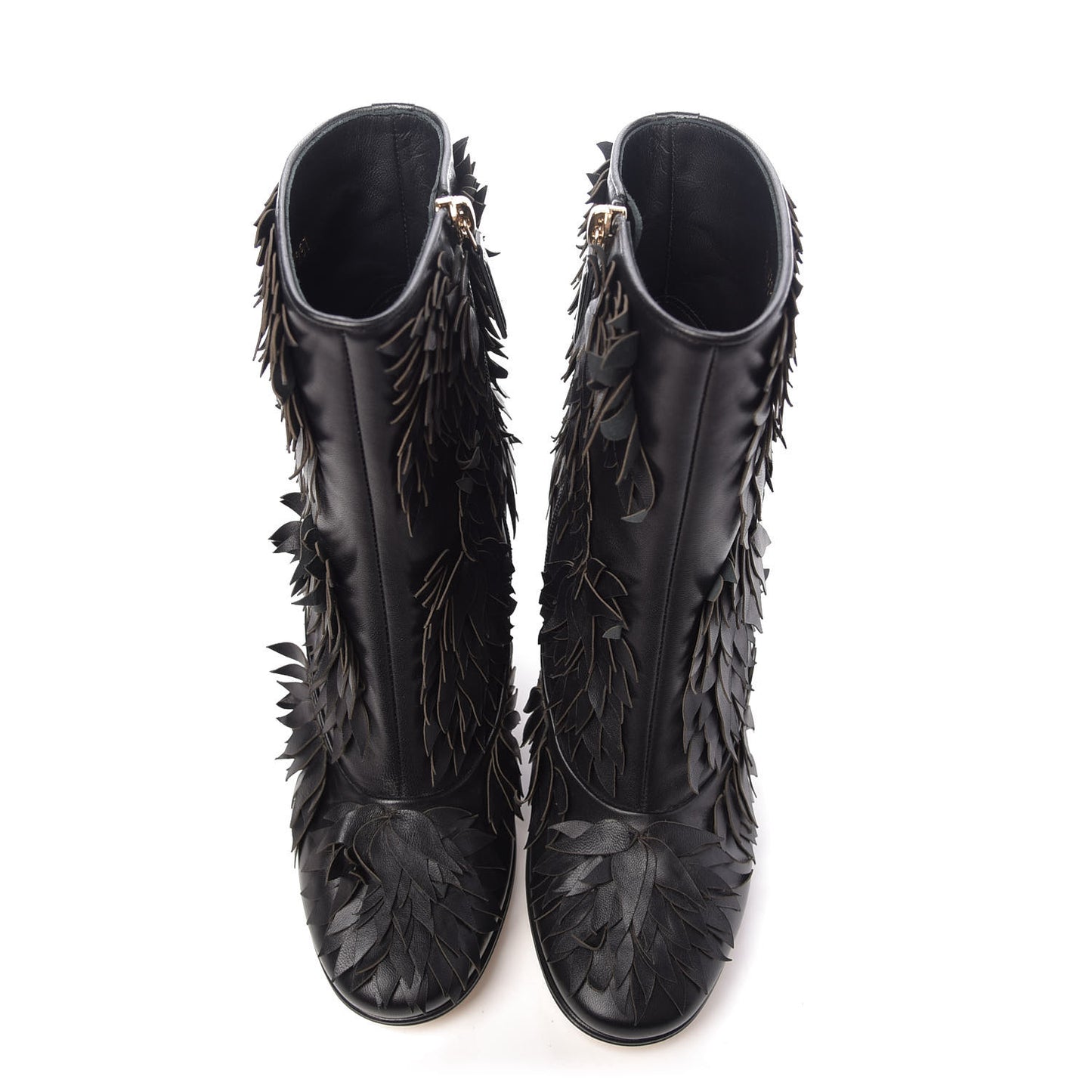 Lambskin CC Short Boots 37.5 Black
