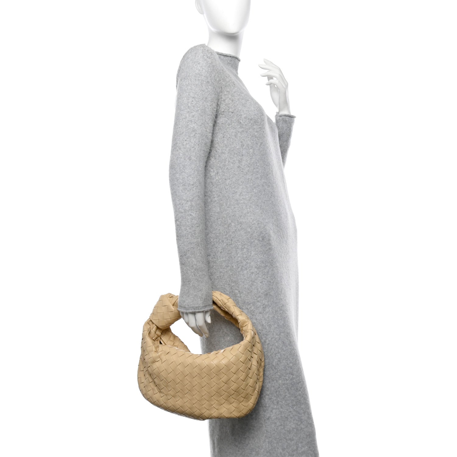 Bottega Veneta Nappa Intrecciato Teen Jodie Hobo Porridge 3 of 10