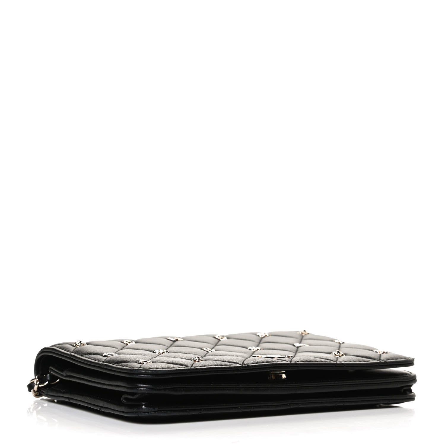 Chanel Lambskin Quilted All About Chanel Wallet On Chain WOC Black 4 of 15