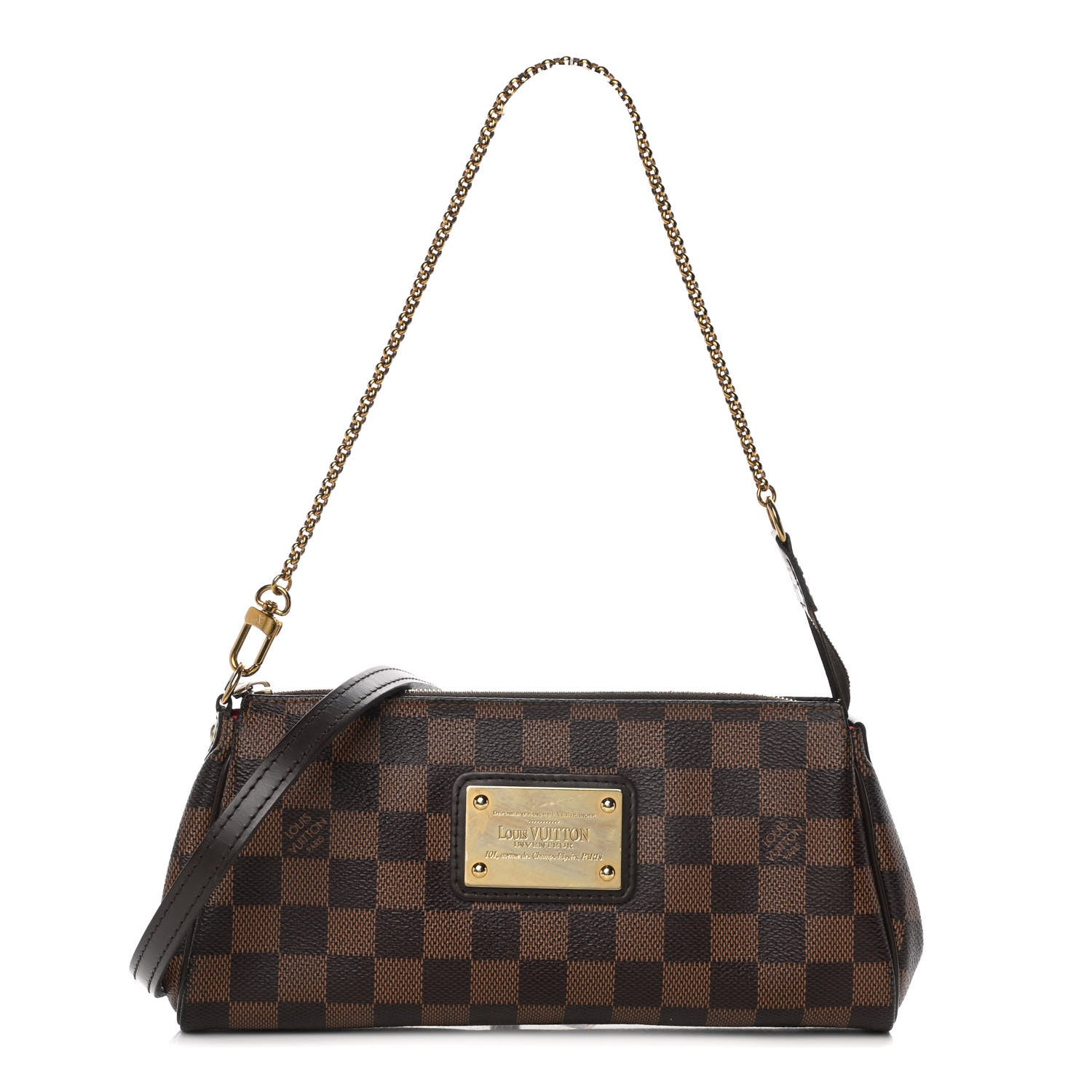 Louis Vuitton Damier Ebene Eva Clutch 1 of 10