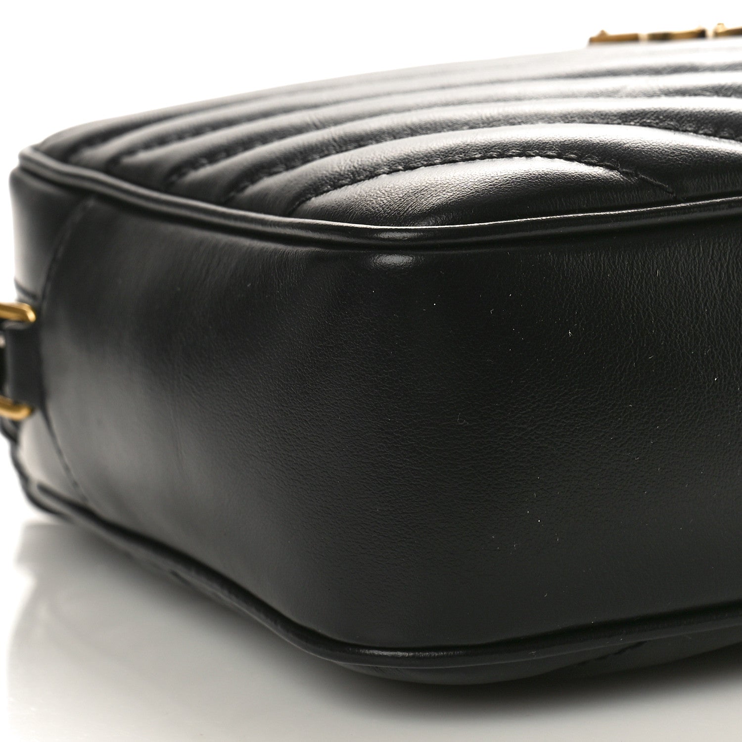 Saint Laurent Calfskin Matelasse Monogram Lou Camera Bag Black 9 of 10