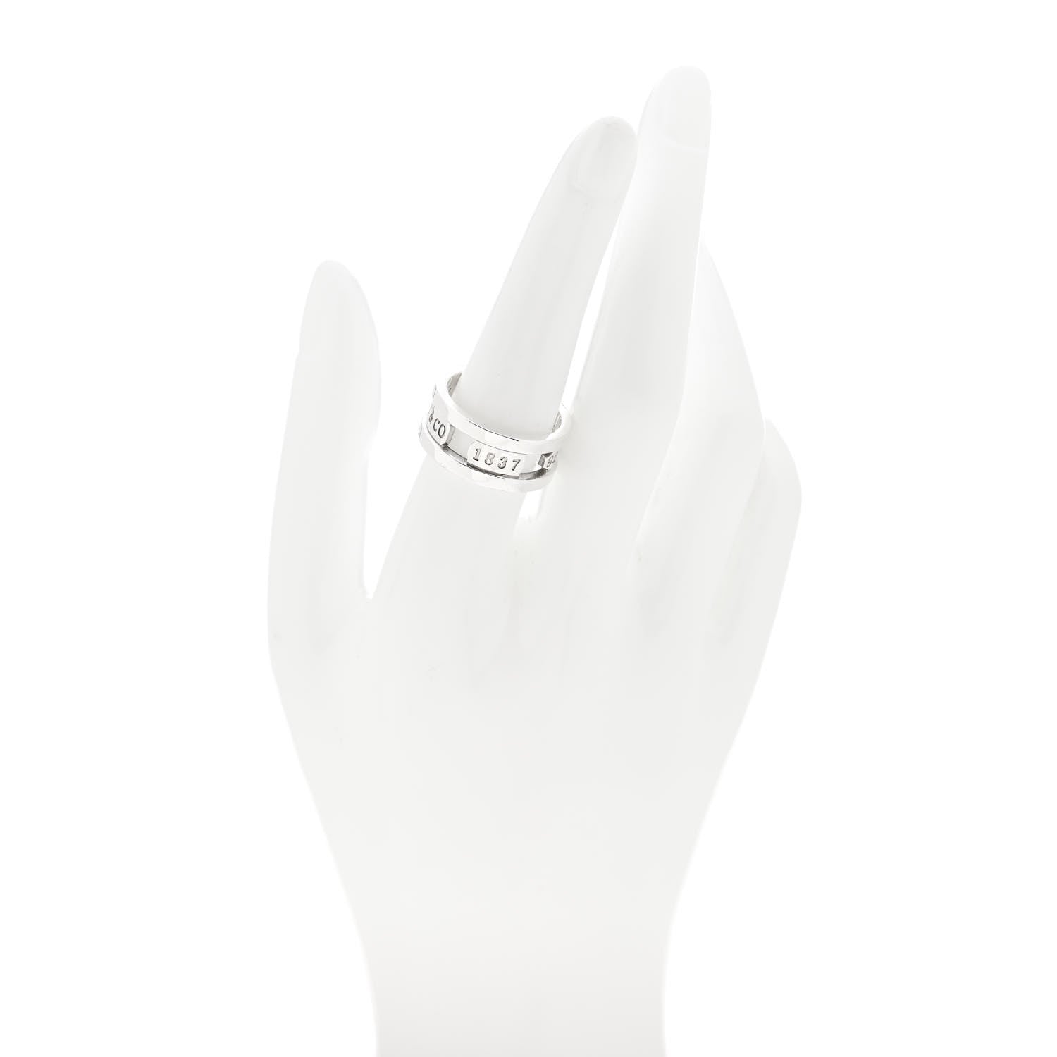 Tiffany Sterling Silver 1837 Elements Ring 57 8 2 of 4