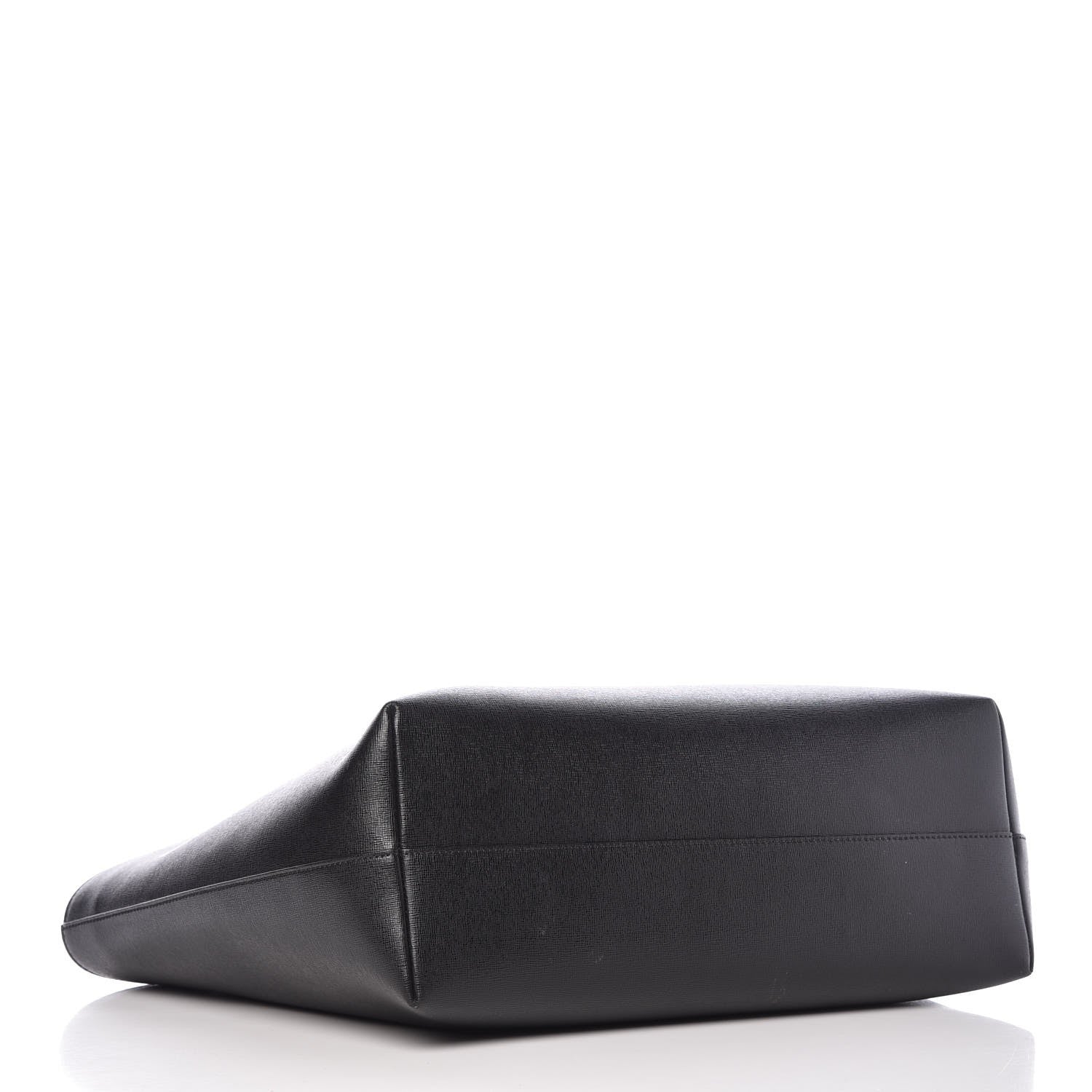 Fendi Vitello Elite Flowerland Medium Roll Tote Black 4 of 9