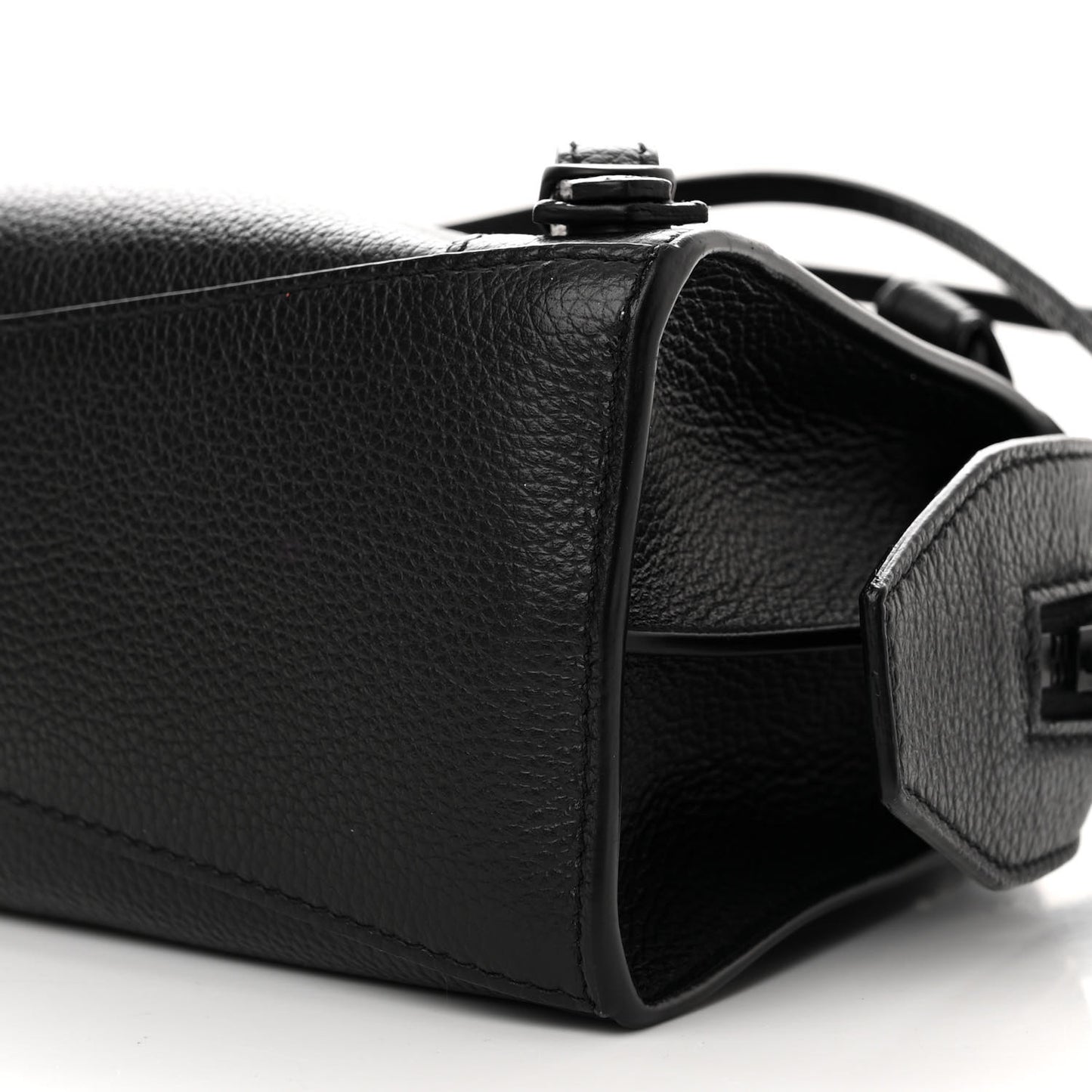 Grained Calfskin Neo Classic Black Hardware Mini City Black