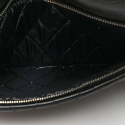 Chanel Patent Calfskin Quilted Beauty CC Clutch Black 5 of 7
