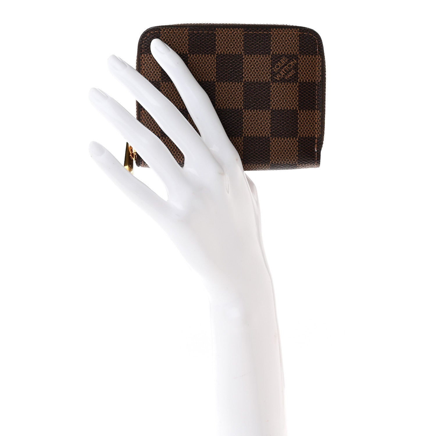Louis Vuitton Damier Ebene Zippy Coin Purse Rose Ballerine 3 of 10