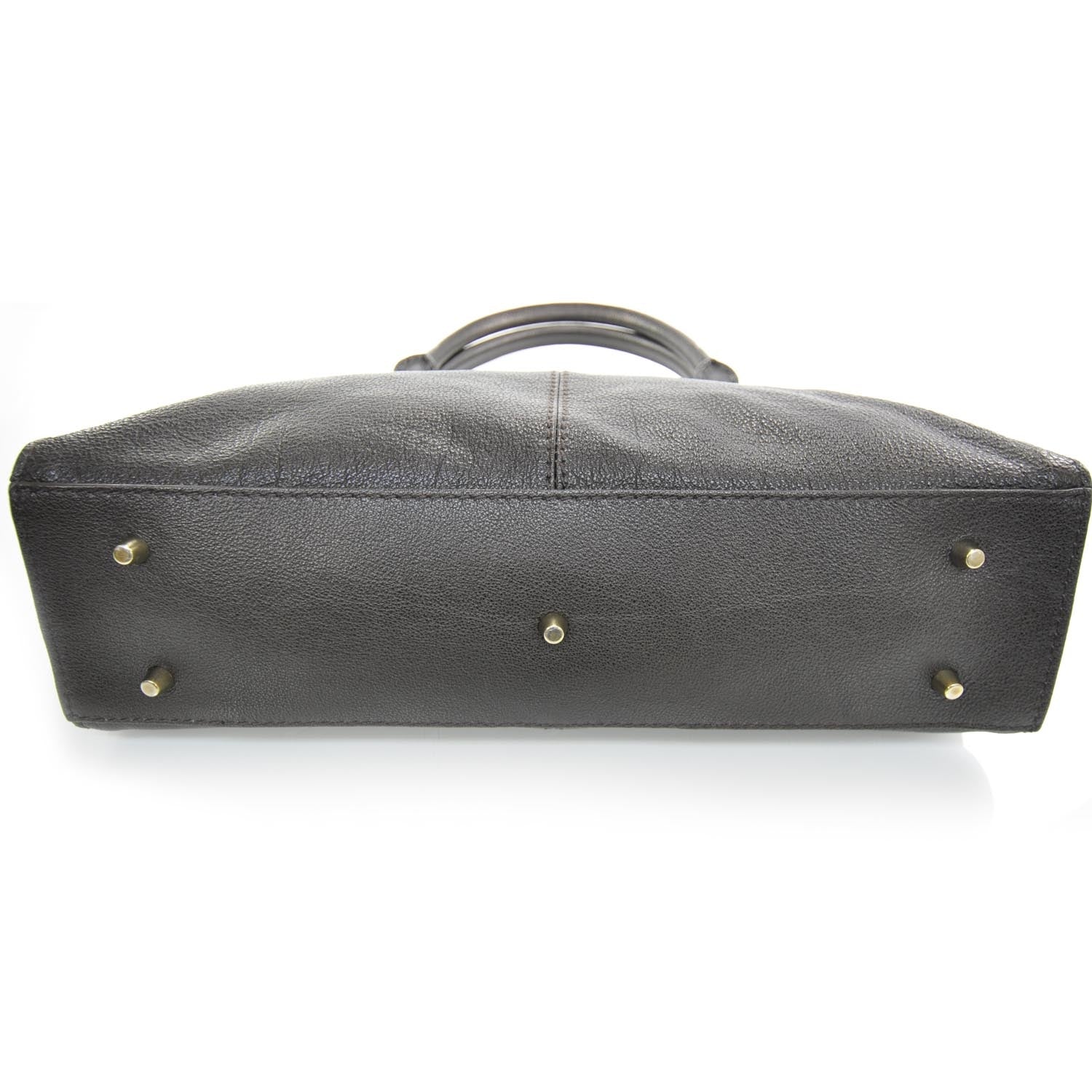 Burberry Leather Tote Dark Brown 4 of 9