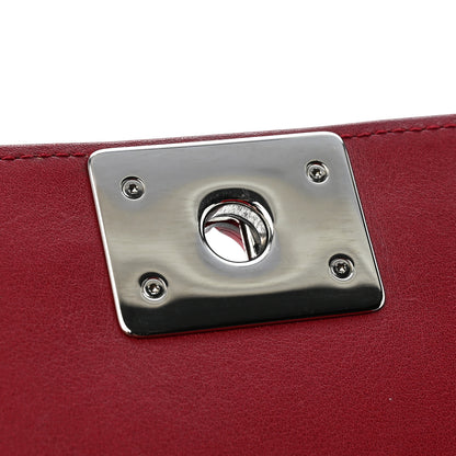 Chanel Patent Calfskin Quilted Medium Plexiglass Boy Flap Red 11 of 13